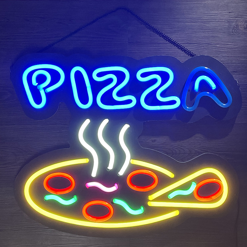 LED软管柔性亚克力发光字牌创意酒吧咖啡馆led霓虹装饰灯PIZZA灯