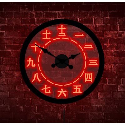 跨镜热卖kanji wall clock kanji汉字时钟led灯kanji汉字挂钟壁挂