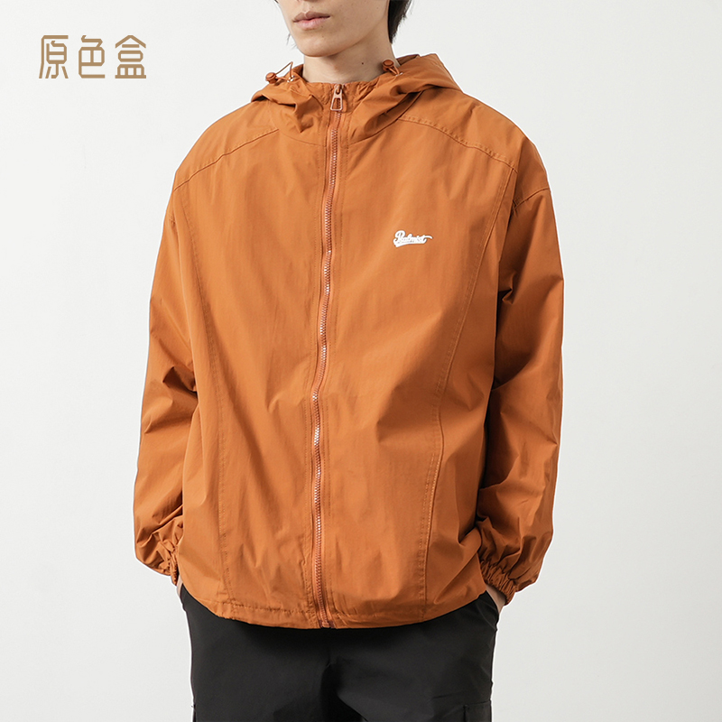 工装连帽外套宽松防风防水冲锋衣