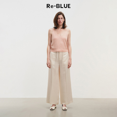 Re-BLUE柔软V领针织内搭小吊带