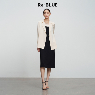 外套 简约轻薄高品质真丝西装 BLUE轻奢优雅女装