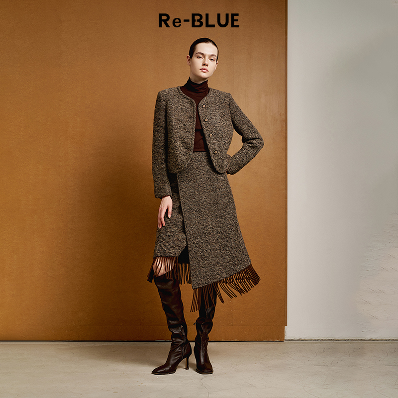 优雅知性短款小香风外套