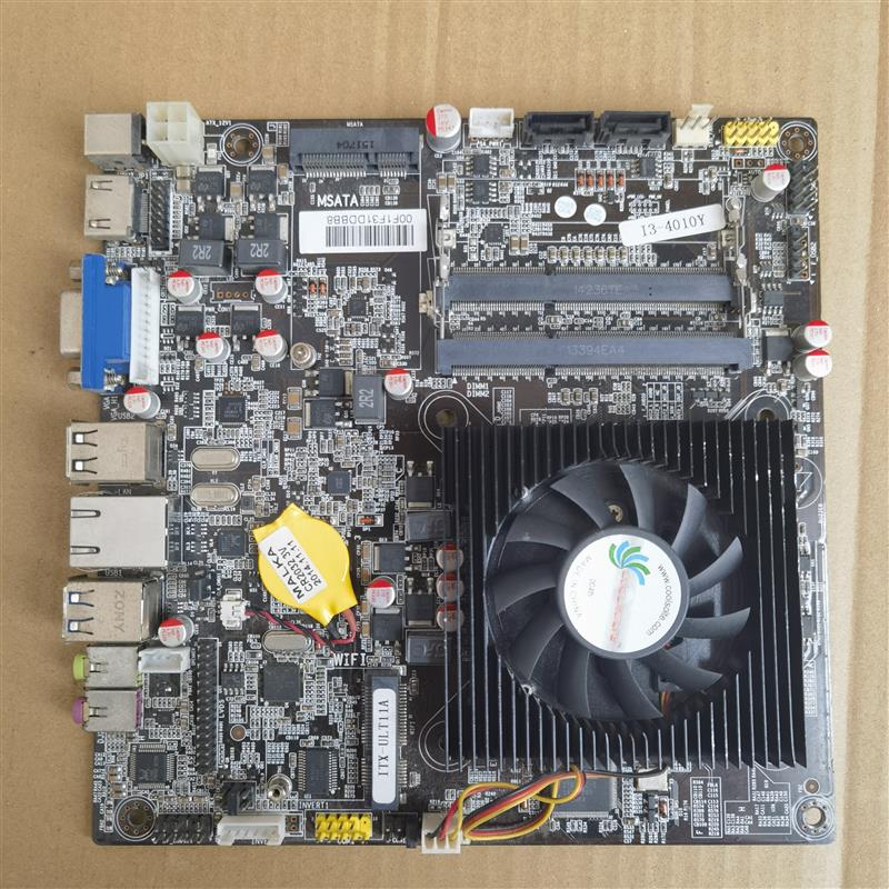 ITX-ULT1 1A I3-4010Y 工控主板广告机一体机工控 收银机i3-4010Y