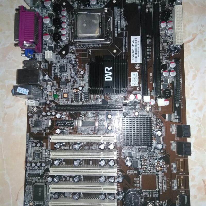 信步 DVR SV-H4125 G41 DDR3 工控 775主板成色新 包好用黑色板