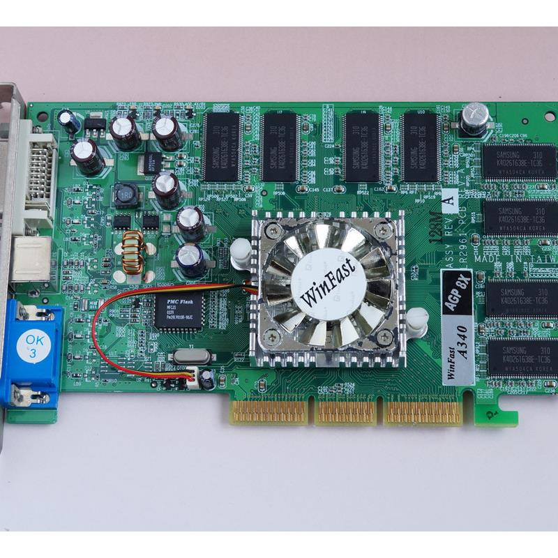 FX534  A340 384120-001 nvidia FX5200 AGP 128M 显卡