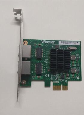 Winyao E575T2 PCI-e双口千兆网卡82575台式机82576 E1G42ET