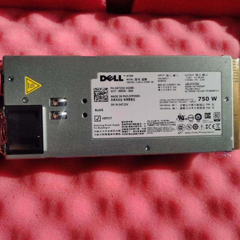 DELL 4T22V Dell Pe R510 R910服务器电源7001531-J100 Z750P-00