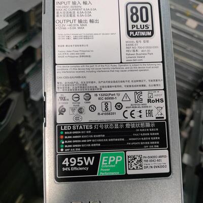 DELL R540 R740服务器 495W 电源 VKDD2 正品现货 0VKDD2