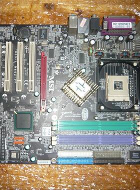 拆机微星865PE 主板NEO2-P(MS-6728)豪华黑色版4条内存稳定的很