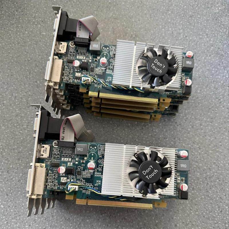 亮机卡512m 1g 2g 台式电脑刀卡 办公家用 DVI VAG DP HDMI显卡