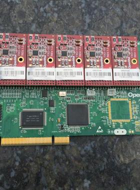 原装拆机Openvox A800P01 8口模拟卡 含1FXO100模块  开源语音卡