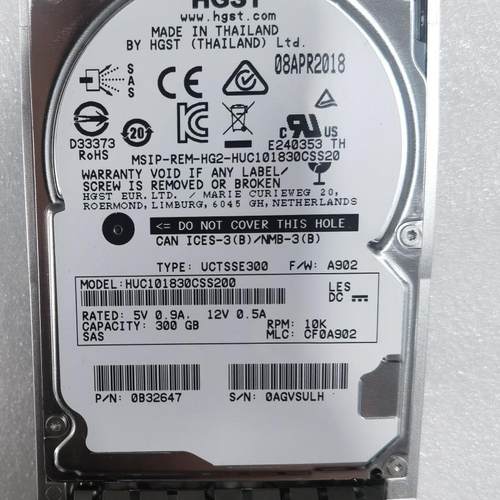 华为 E9000 06210441 N300SAS2 300G 10K 2.5  IMP1UNI AE11GP520