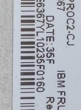 IBM P770 P780 VRM 00E6369 00E6367 00E6371 00RR727 01AF536