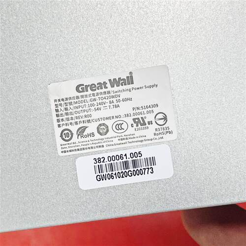 420W模块电源GW-TO420WDV网络资讯交换机内置电源-54V7.78A
