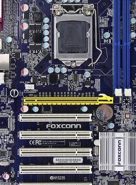 富士康H61AP 6PCI槽全固态集显工控主板 监控主板 1155针 COM口