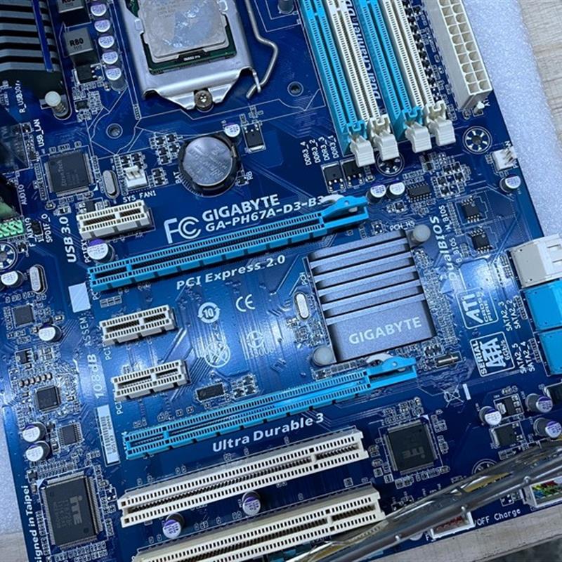GA-PH67A-D3-B3拆机 (H67/LGA 1155/DDR3) 全固态