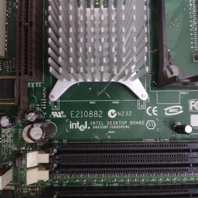 INTEL D865GBF D865PERC主板集成显卡6条PCI槽功能全好
