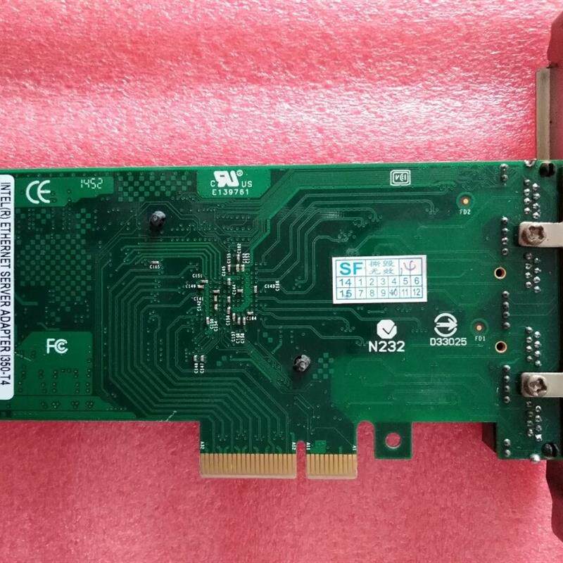 Intel I350-T4 PCIE四口千兆服务器网卡 原装NHI350AM4芯片