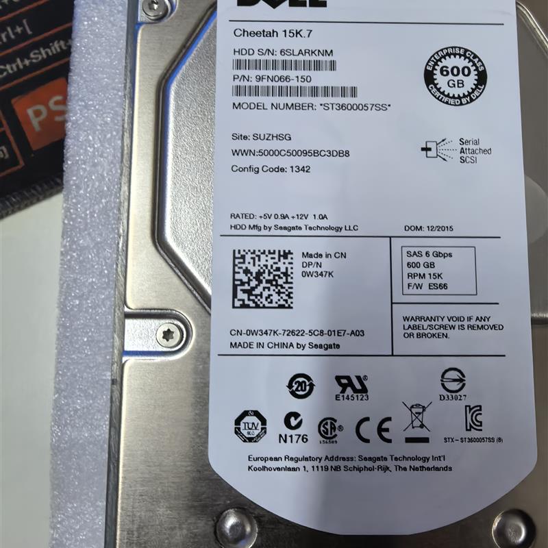 DELL ST3600057SS 600G/15K.7/SAS 0W347K   原厂正品