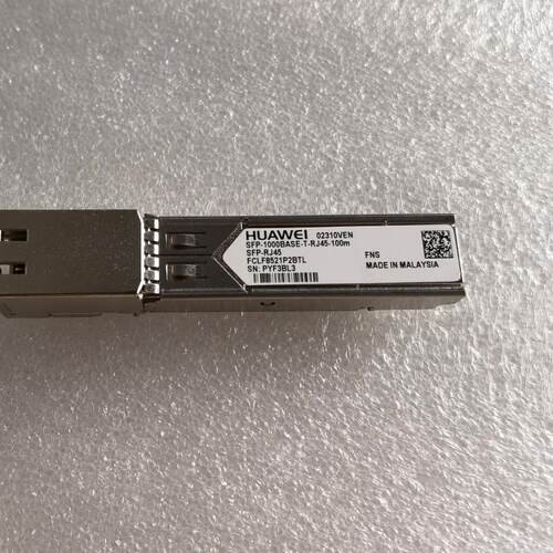 华为 电口模块 SFP-RJ45 SFP-1000BASET-RJ45-100M 02310VEN