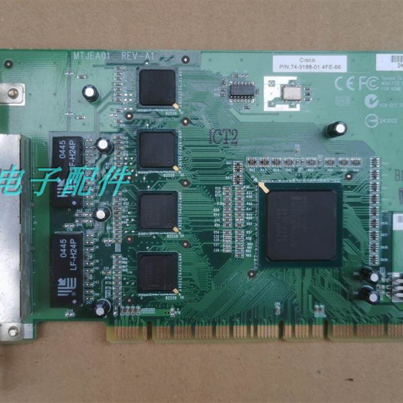 CISCO MTJEA01四口百兆网卡 74-3188-01 4FE-66 GD82559