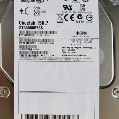 华为 S2300E 300GB 15K SAS转FC 0235G002 ST9Z1D300 ST3300657SS