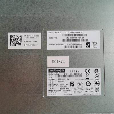 DELL W526T 752-00297-00 CC-E1200I-2800W-AC 2800w电源