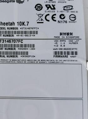 NetApp 146G 10K FC硬盘 108-00082 X274B-R5 SP-274B-R5