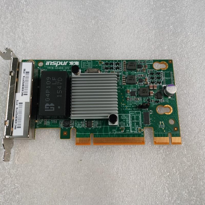 浪潮M4 M5YZCA-00400-101 PCI-E8X 4口千兆网卡Intel i350-T4