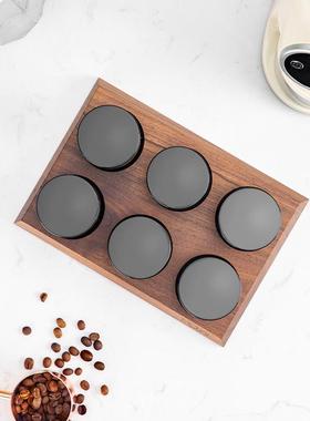 MOJAE/咖啡储豆罐套装吧台闻香瓶多功能咖啡豆样品展示架