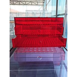 鱼缸底滤双层干湿分离盒抽屉沉淀仓下过滤虹吸海水免换水尺寸定制