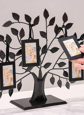 幸福发财树摆件轻奢高档客厅酒柜办公室玄关装饰品摇钱树吊树相框