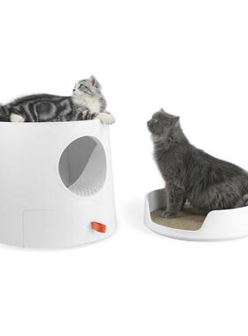 MAYITWILL 米尾猫砂盆封闭式超大除臭防外溅猫窝组合大号猫厕所