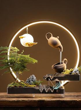 创意横吧配件，流水，增财饰品，简单可及的豪华景观装饰，鱼缸，