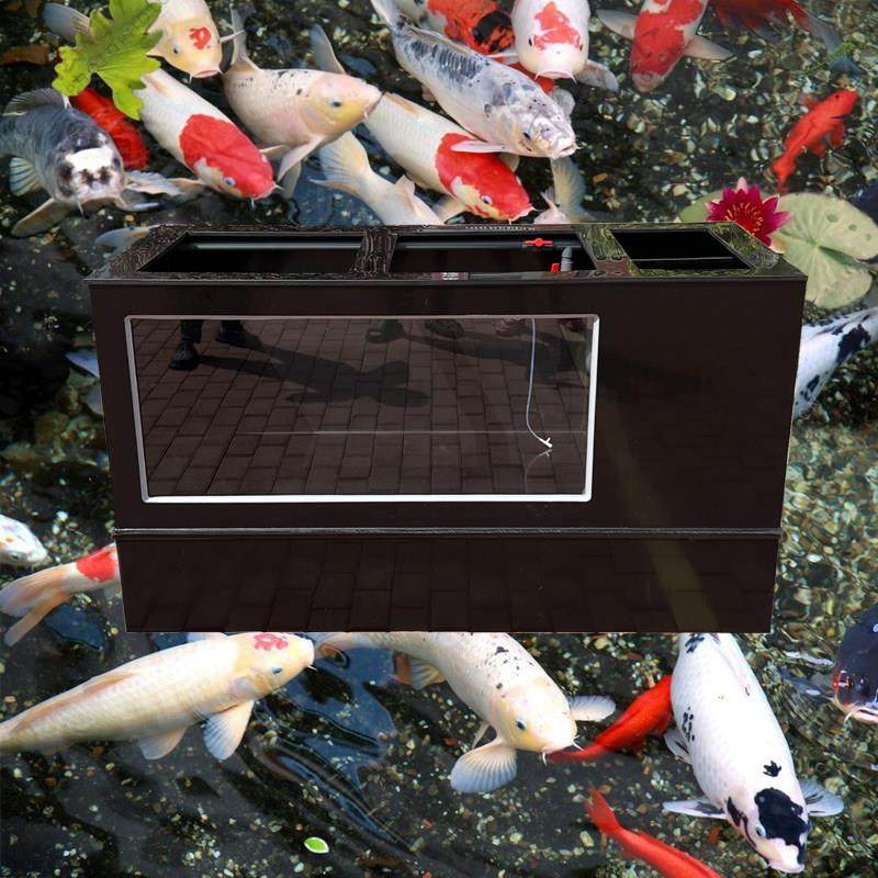 超白玻璃观赏鱼池锦鲤落地鱼缸侧部过滤静音水循环PP塑料大型鱼箱,宠物/宠物食品及用品,底柜/落地缸,淘宝优惠券,粉丝福利购,淘宝优惠卷