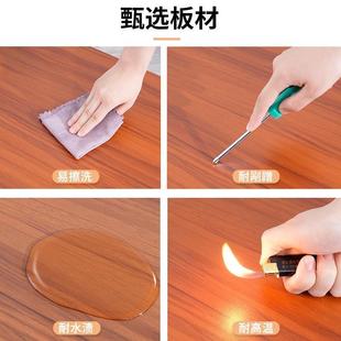 电脑桌实木桌子长方形家用简约办公桌桌子简易出租屋学习写字 台式