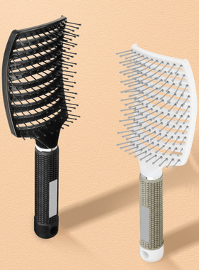 梳子蓬松女高颅顶发型根造型神器弧形按摩梳头男士专用大弯排骨梳