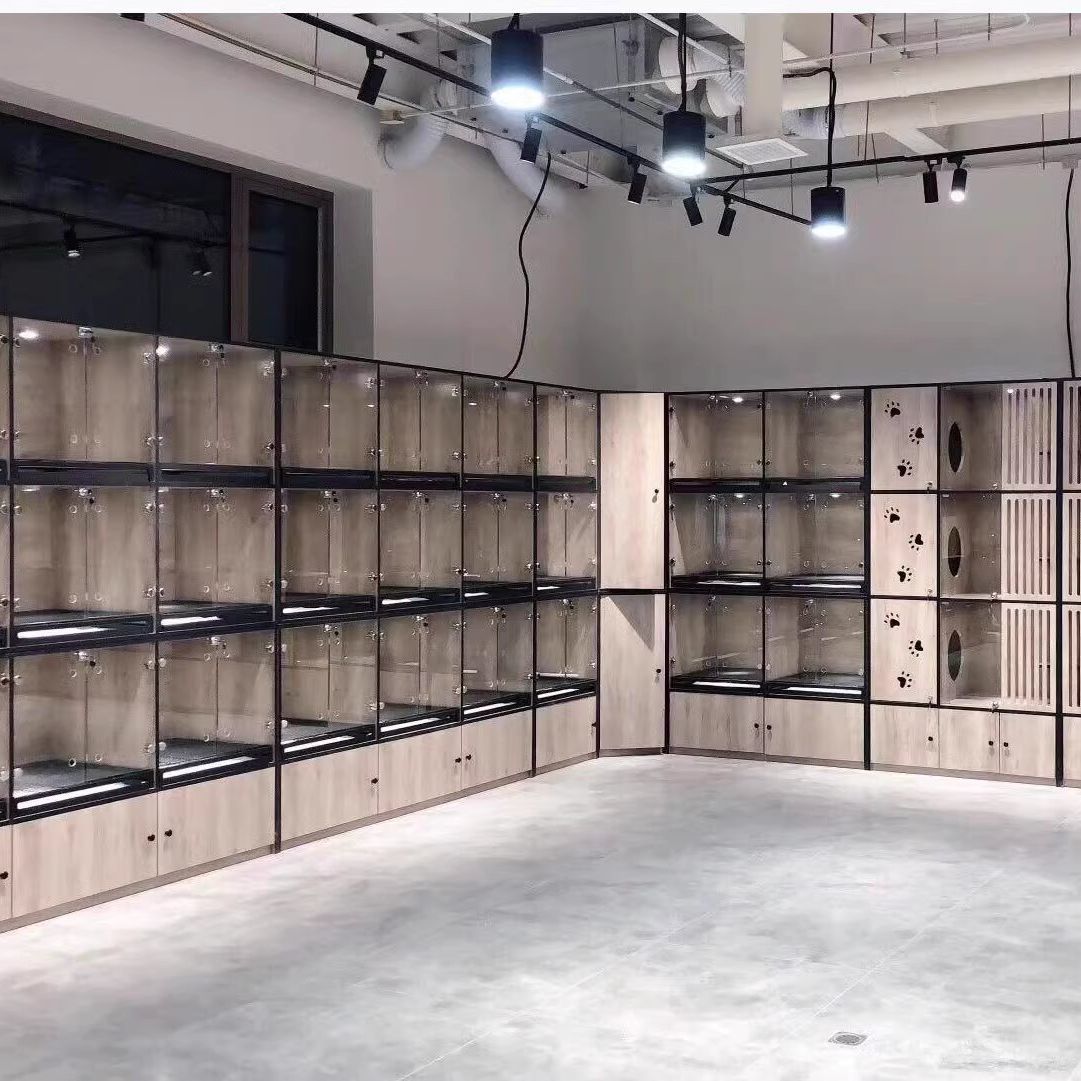 实木猫笼子家用商用全景