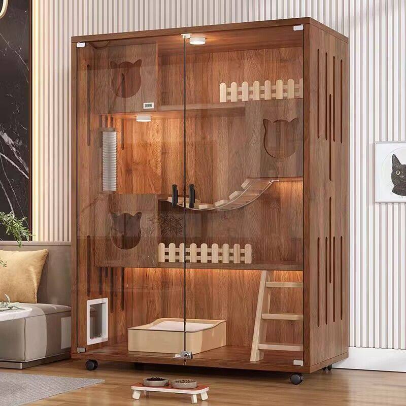 猫别墅猫舍全实木猫笼家用室内超大空间猫屋双层猫柜猫房宠物猫窝,农机/农具/农膜,锄头,淘宝优惠券,粉丝福利购,淘宝优惠卷