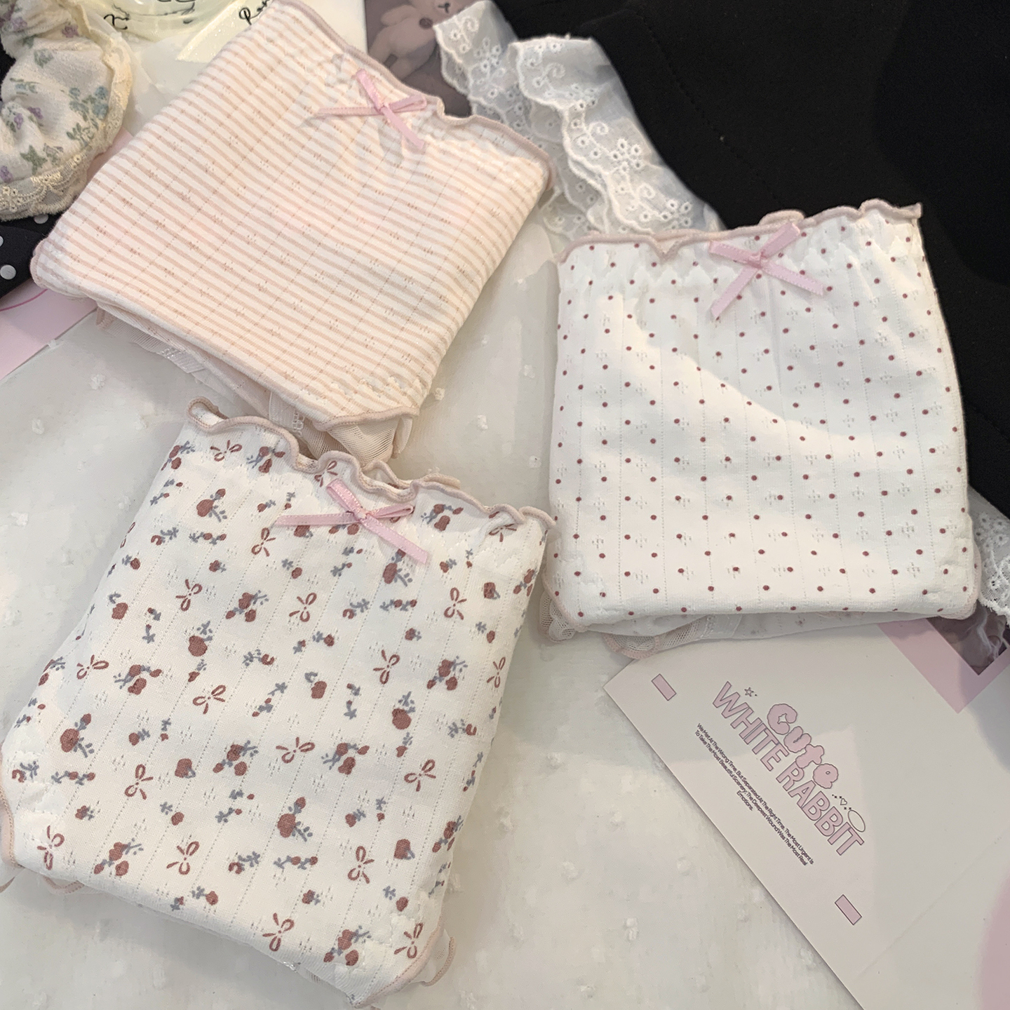 学生可爱甜美纯棉抗菌三角裤少女