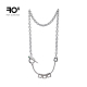 FOS新潮项链高街男士 925银潮百搭痞帅嘻哈中性风高级感情侣款 颈链