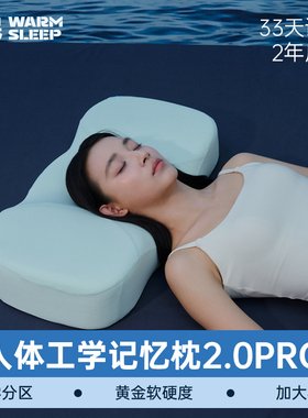 温眠人体工学枕2.0pro颈椎专用枕记忆棉枕芯枕头护颈椎