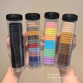 简约高弹力扎头发橡皮筋女高马尾发绳不伤发耐用头绳百搭发圈头饰