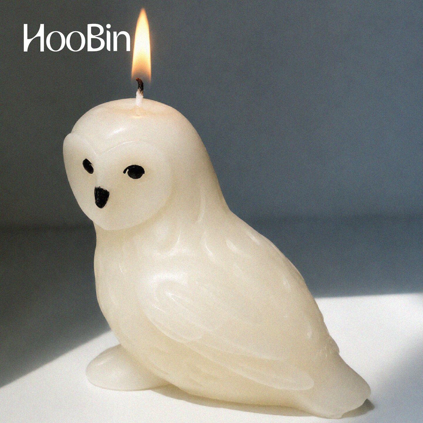 HooBin 猫头鹰蜡烛 香薰仓鸮苹果肉桂味 观鸟周边可爱礼物 大豆蜡