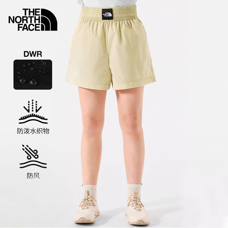 TheNorthFace北面夏季新款户外女士防风防泼水运动短裤87YN
