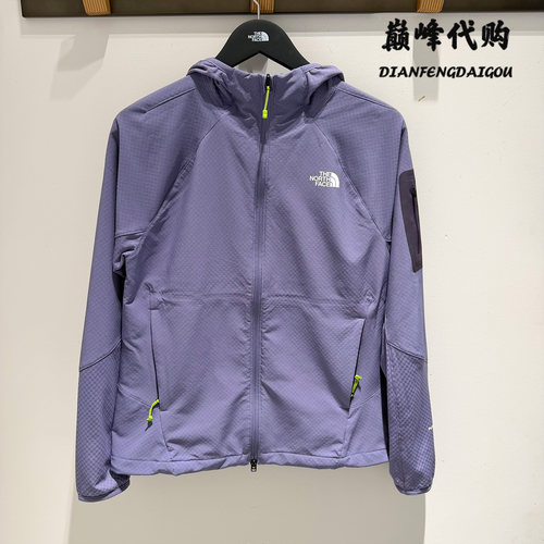 TheNorthFace北面26秋冬户外运动棋盘格连帽软壳衣外套女款8HEP