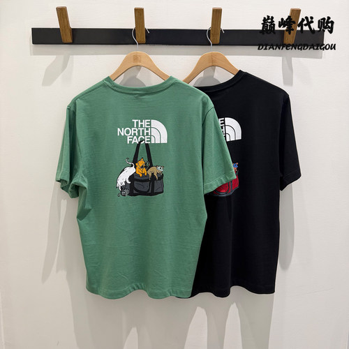 TheNorthFace北面26春夏户外运动印花纯棉圆领短袖T恤男女款8GVP