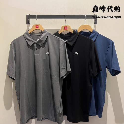 TheNorthFace北面26春夏户外运动速干吸湿透气T恤POLO短袖男8EY5