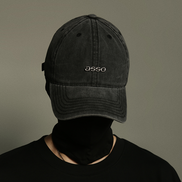 asso鸭舌帽水洗可调节按扣复古