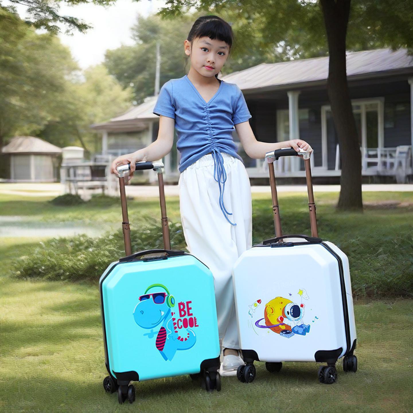 儿童行李箱拉杆箱男孩女孩小型20寸拉杆箱18寸万向轮时尚旅行箱